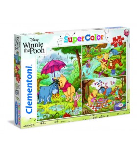 3 Puzzle da 48 Pezzi Winnie the Pooh