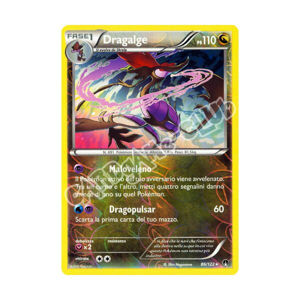 086 / 122 Dragalge rara foil reverse (IT) -NEAR MINT-