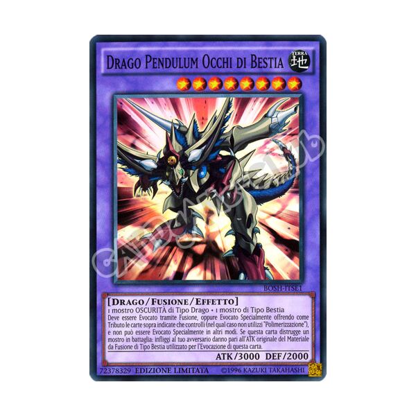 BOSH-ITSE1 Drago Pendulum Occhi di Bestia super rara Edizione Limitata (IT) -NEAR MINT-