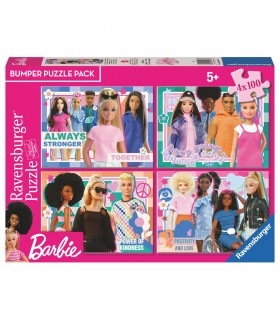 4 Puzzle da 100 Pezzi - Barbie