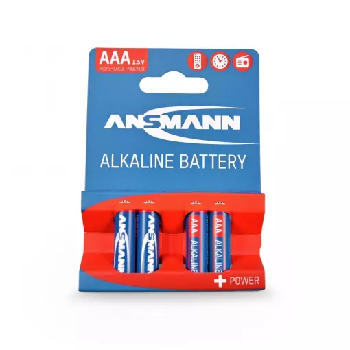 Lot de 4 piles Alkaline - 1,5V Micro LR03/AAA - CARSON 500609044