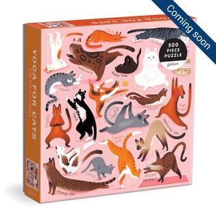 Galison Puzzle Yoga per gatti 500 pezzi