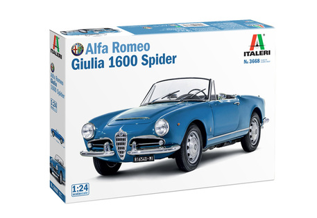 Kit di modellismo auto 3668 - Alfa Romeo Giulia 1600 Spider (1:24)