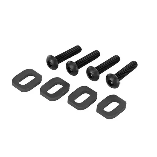 Rondelles, support moteur, acier/ 4x18mm BCS (4) - Traxxas 7759-BLK