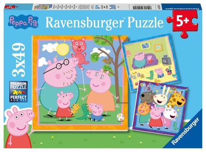 Ravensburger Piggy Peppa 3x49 pezzi