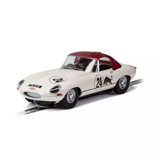Voiture de course Jaguar E-Type - Scalextric C4232 - I 1/32 - Analogique - Goodwood Revival - Adrian Newey