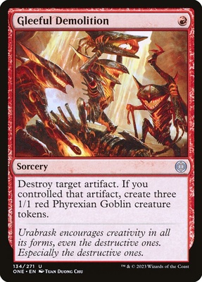 Gleeful Demolition Phyrexia: All Will Be One