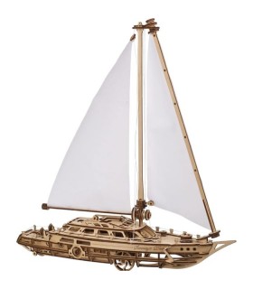 Barca a Vela Sogno di Serenity - Modello Classico in Legno UGEARS