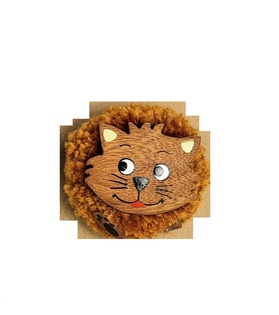 2Giocattoli per bambini Magnete in legno grande pompon Gatto