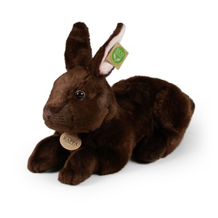 Coniglio peluche marrone sdraiato 36 cm ECO-FRIENDLY