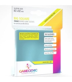Bustine Gamegenic Prime Board Game Sleeves Big Square Lime 50...