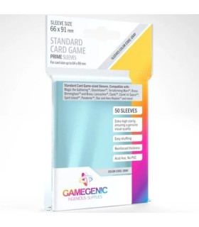Bustine Gamegenic Prime Board Game Sleeves Standard Gray 50...