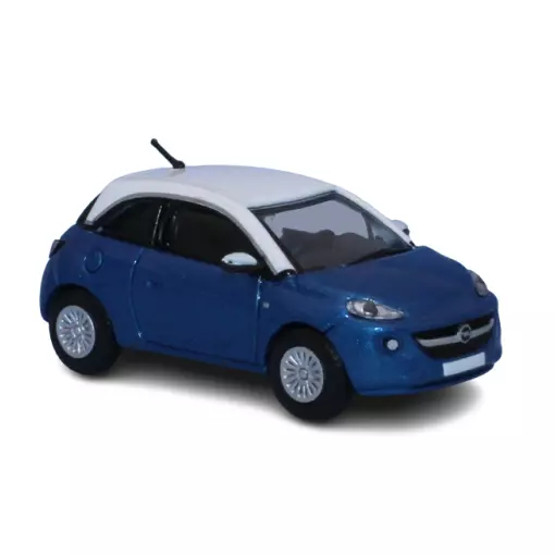Opel Adam, blu metallizzato / bianco, 2013 - PCX87 870381 - HO 1/87