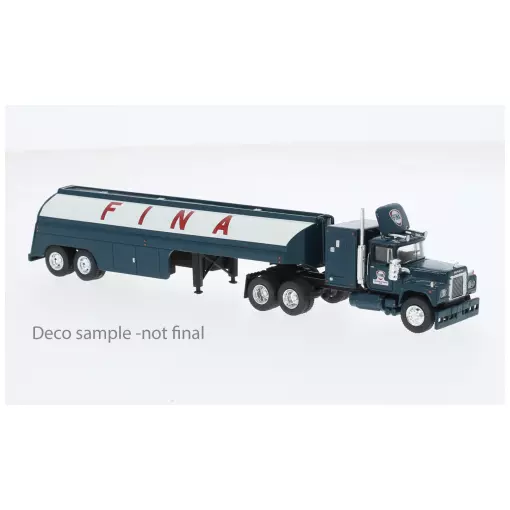 Semi remorque citerne Mack RS 700, Fina, 1966 - Brekina 85810 - HO 1/87
