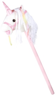 Piccolo cavallo a piedi su un palo di unicorno