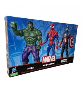 MARVEL 3PACK HULK SPIDERMAN CAP. AMERICA