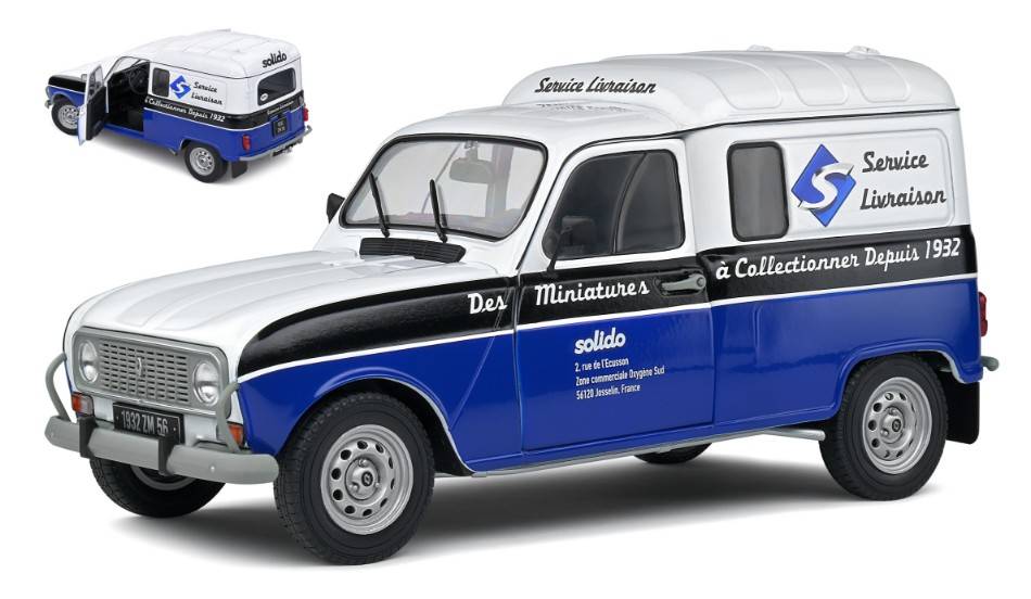 MODELLINO IN SCALA COMPATIBILE CON RENAULT R4F4 SOLIDO 90th ANNIVERSARY EDITION 1:18 SOLIDO SL1802207