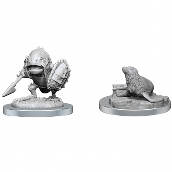 Nolzur's Marvelous Miniatures - Locathah & Seal