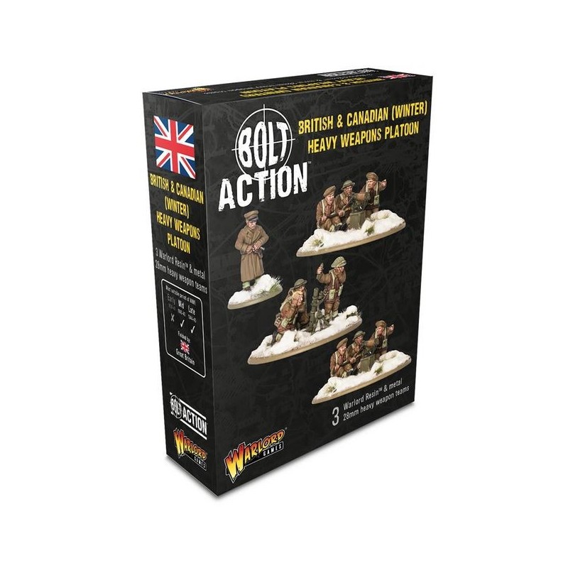 Plotone di armi pesanti di fanteria britannica e canadese (inverno). WARLORD GAMES 402411008