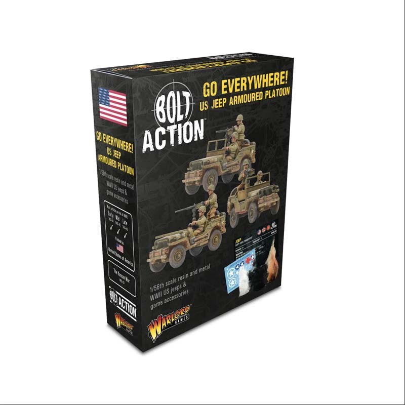 Plotone jeep americano. WARLORD GAMES 402213006
