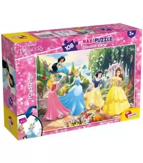 Puzzle da 108 Pezzi Maxi - Double Face: Disney Princess: Princess Forever