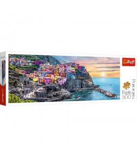 Puzzle da 500 Pezzi Panorama - Vernazza at Sunset, Italy