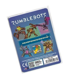 Rumblebots - Rinforzi: Espansione Strategica per Gioco di Carte Post-Apocalittico da 2 a 4 Giocatori, Durata 60 Minuti