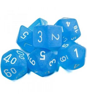 Set Dadi Frosted Blue