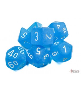 Set Dadi Frosted Caribbean Blue Bianco