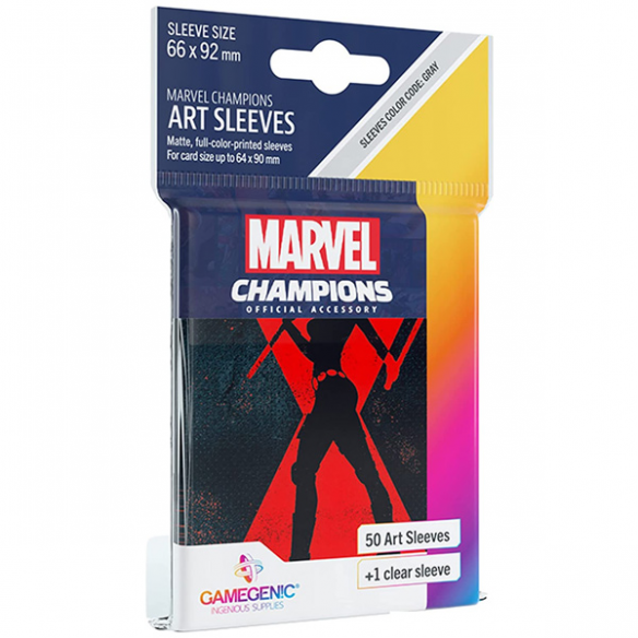 Standard - Marvel Champions Art Sleeves - Black Widow (50+1 Bustine) - Gamegenic