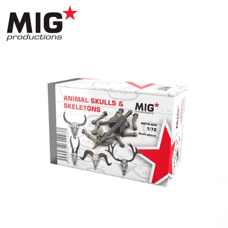Teschi e scheletro animale. MIG PRODUCTIONS MP72-424