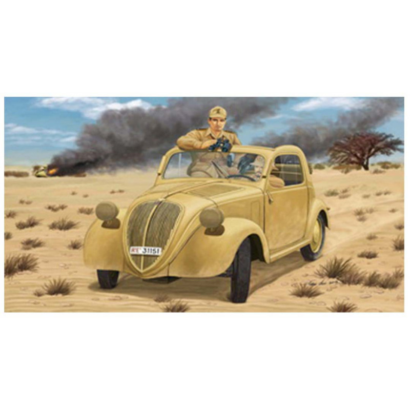 Veicolo scoperto, biposto italiano con equipaggio libico. BRONCO MODELS CB35164